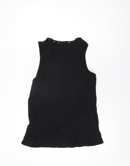 Womens UK Size 10 New Look Black Basic T-Shirt