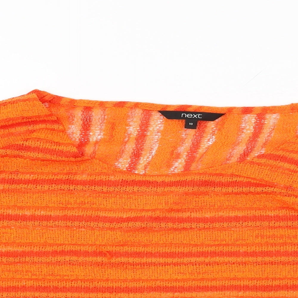 Womens UK Size 10 NEXT Orange Basic T-Shirt