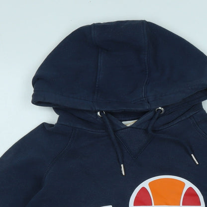 ellesse Womens Blue Cotton Pullover Hoodie Size 10 - Ellesse