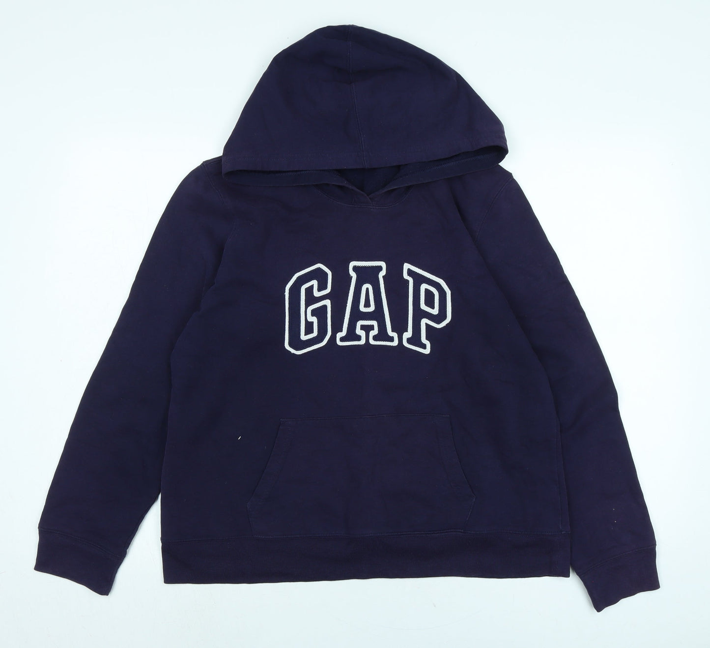 Gap Womens Blue Cotton Pullover Hoodie Size L - Gap