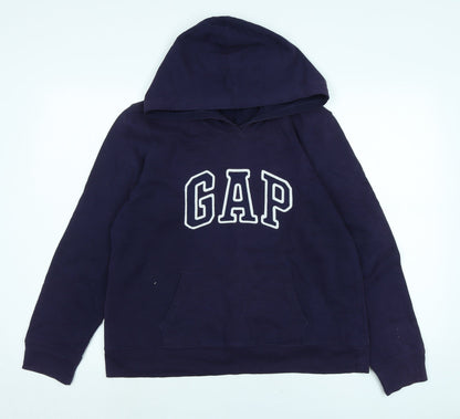 Gap Womens Blue Cotton Pullover Hoodie Size L - Gap