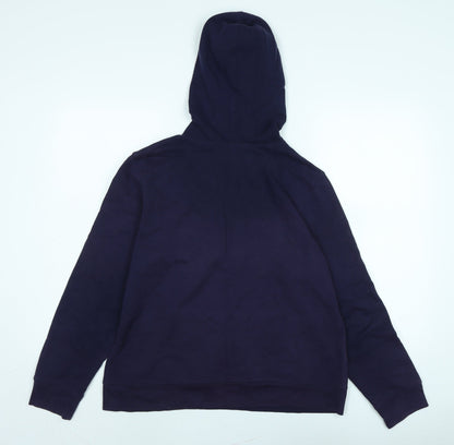Gap Womens Blue Cotton Pullover Hoodie Size L - Gap