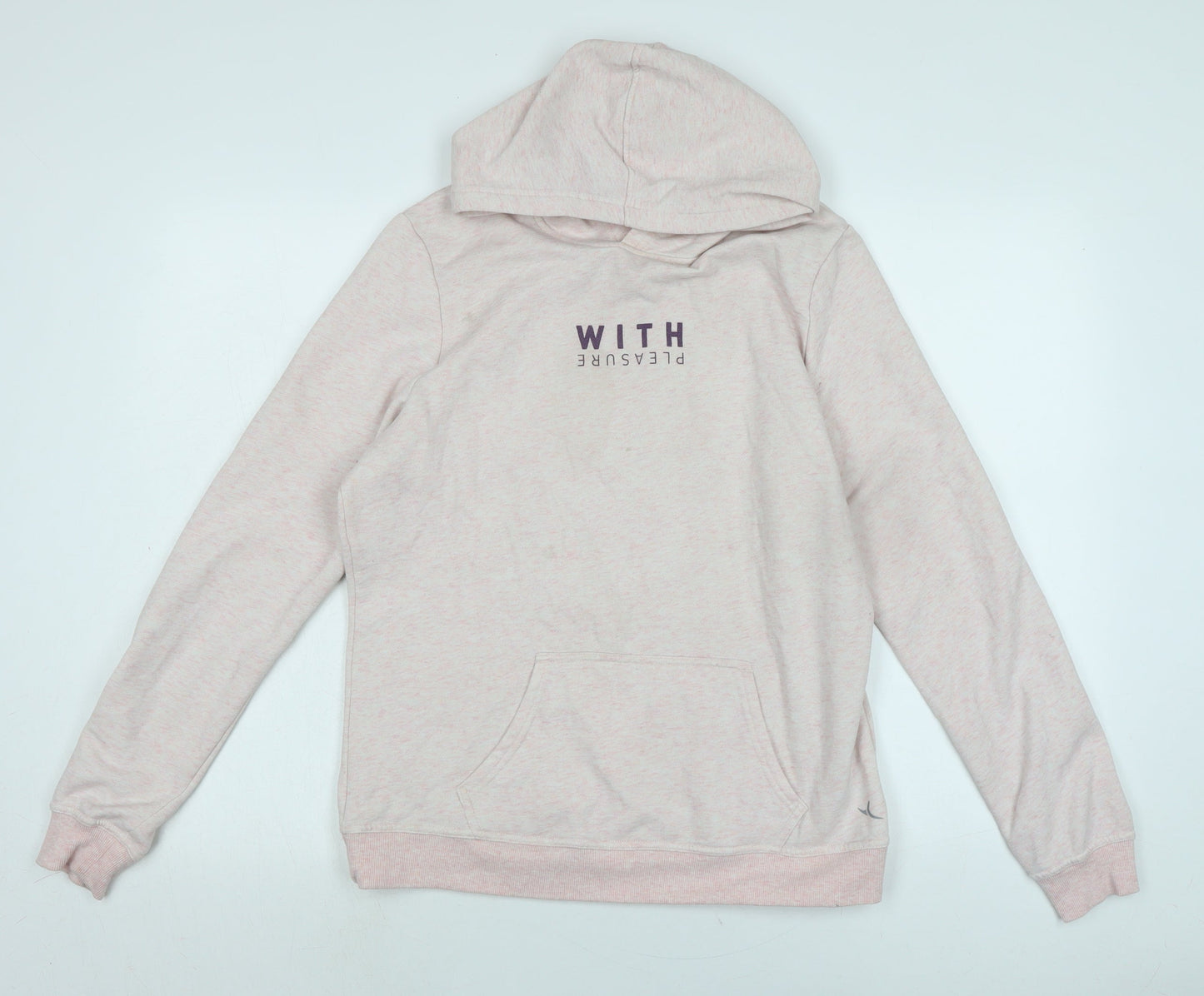 Womens UK Size M Decathalon Pink Pullover Hoodie