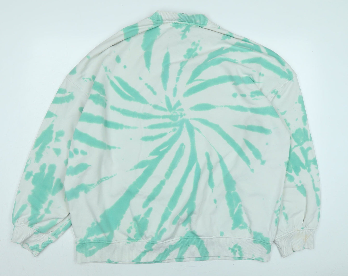 Divided Womens Green Cotton Pullover Sweatshirt Size M