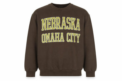 Mens UK Size S Pull&Bear Brown Pullover Sweatshirt