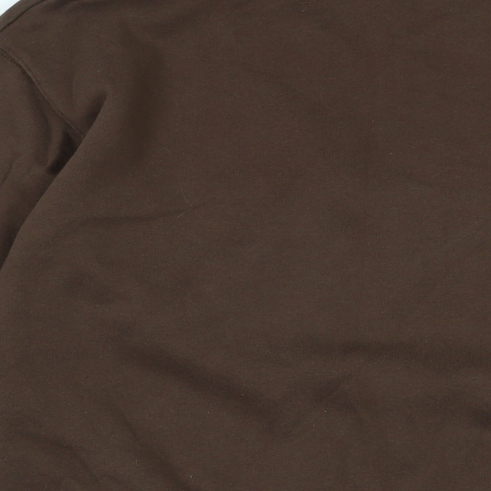 Mens UK Size S Pull&Bear Brown Pullover Sweatshirt