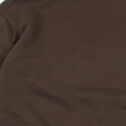 Mens UK Size S Pull&Bear Brown Pullover Sweatshirt
