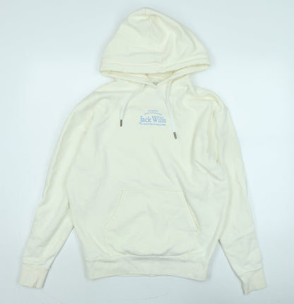 Womens UK Size 6 Jack Wills Ivory Pullover Hoodie