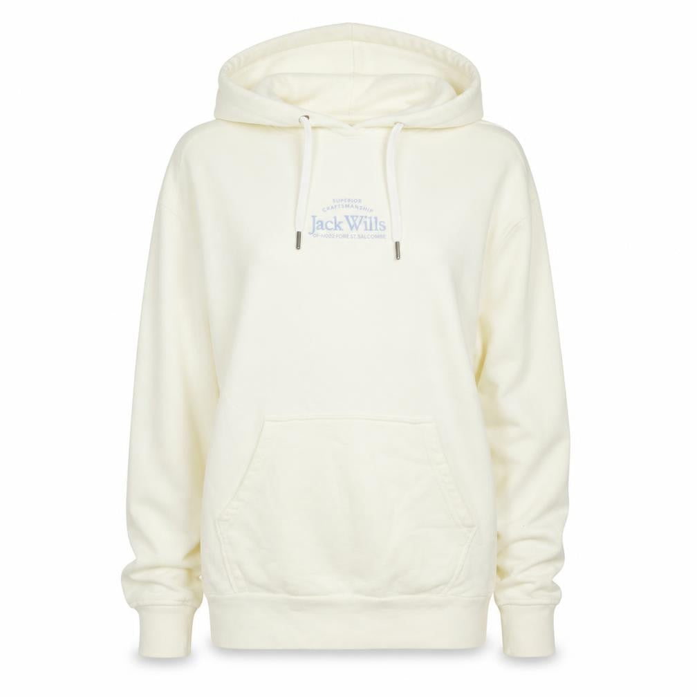 Womens UK Size 6 Jack Wills Ivory Pullover Hoodie