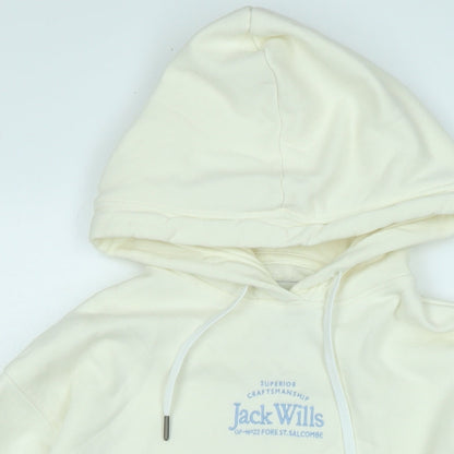 Womens UK Size 6 Jack Wills Ivory Pullover Hoodie