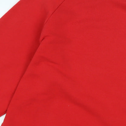 Screen Stars Mens Red Cotton Pullover Sweatshirt Size L - Screen Stars