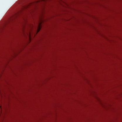 Mens UK Size L Pepe Jeans Red Pullover Sweatshirt