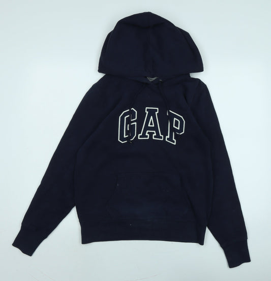 Gap Womens Blue Polyester Pullover Hoodie Size S - Gap