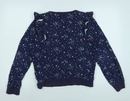 Womens UK Size L Lands End Blue Pullover Sweatshirt