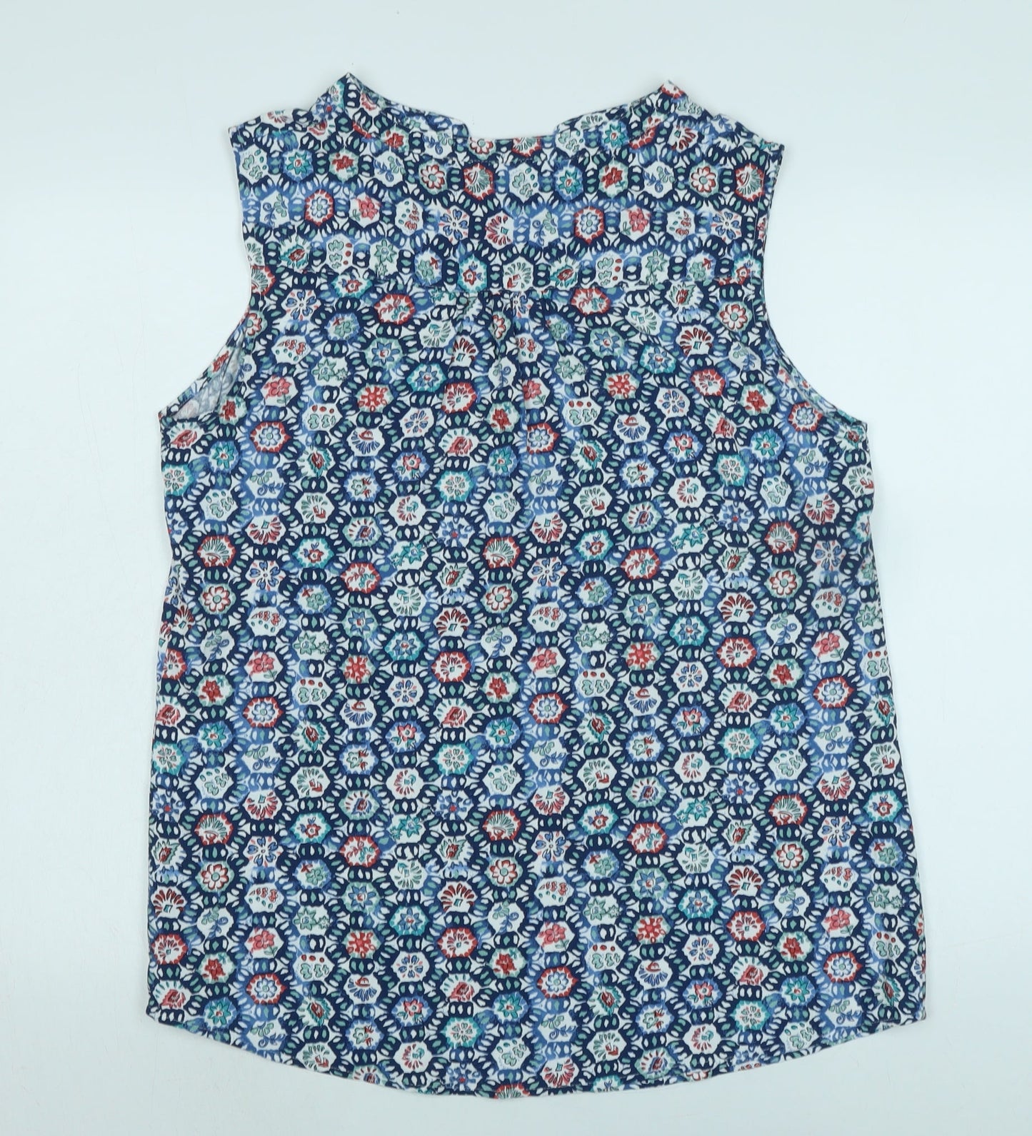Womens UK Size 14 Isle Blue Basic Blouse
