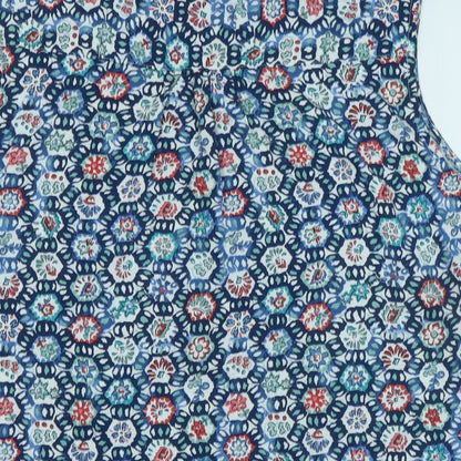 Womens UK Size 14 Isle Blue Basic Blouse