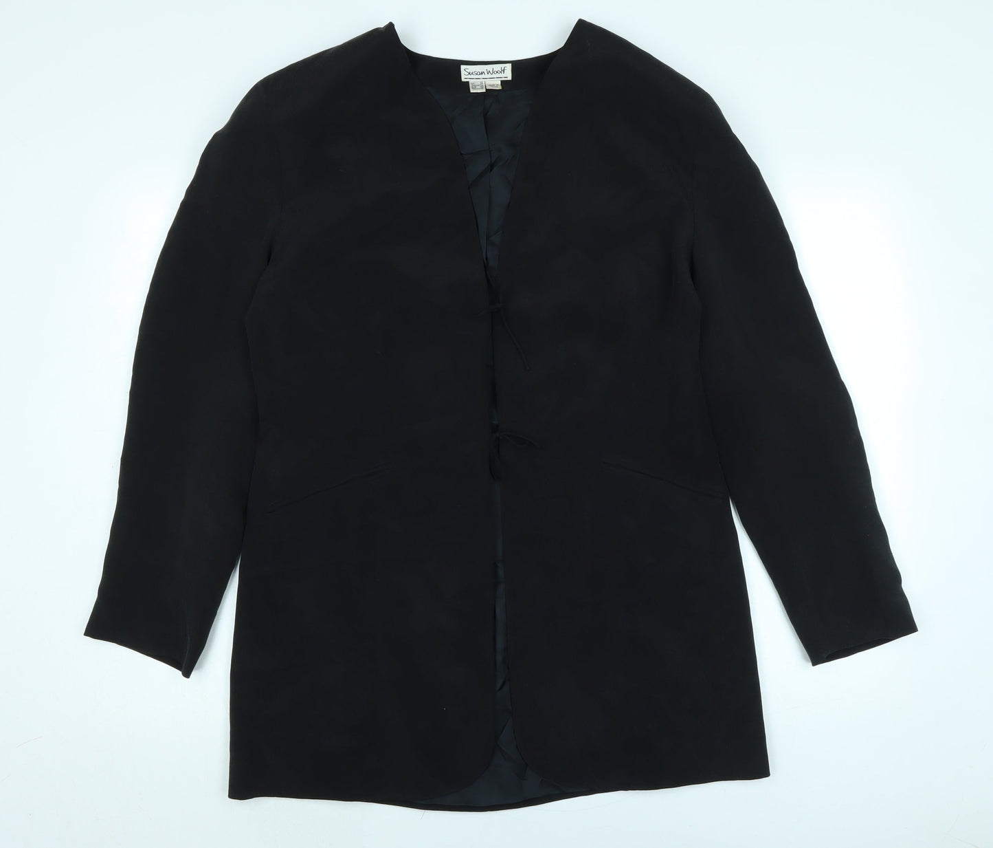 Susan Woolf Womens Black Jacket Size 14 - Susan Wolfe - Vintage
