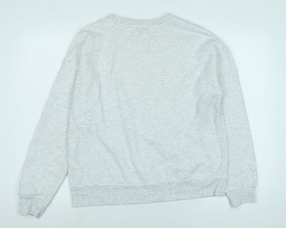 SPICE JAM Womens Grey Cotton Pullover Sweatshirt Size 12 - Spice Jam