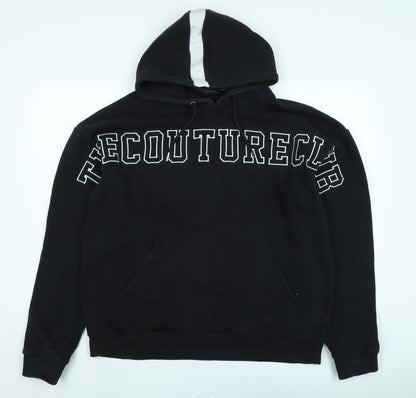 The Couture Club Mens Black Cotton Pullover Sweatshirt Size 2XL - The Couture Club