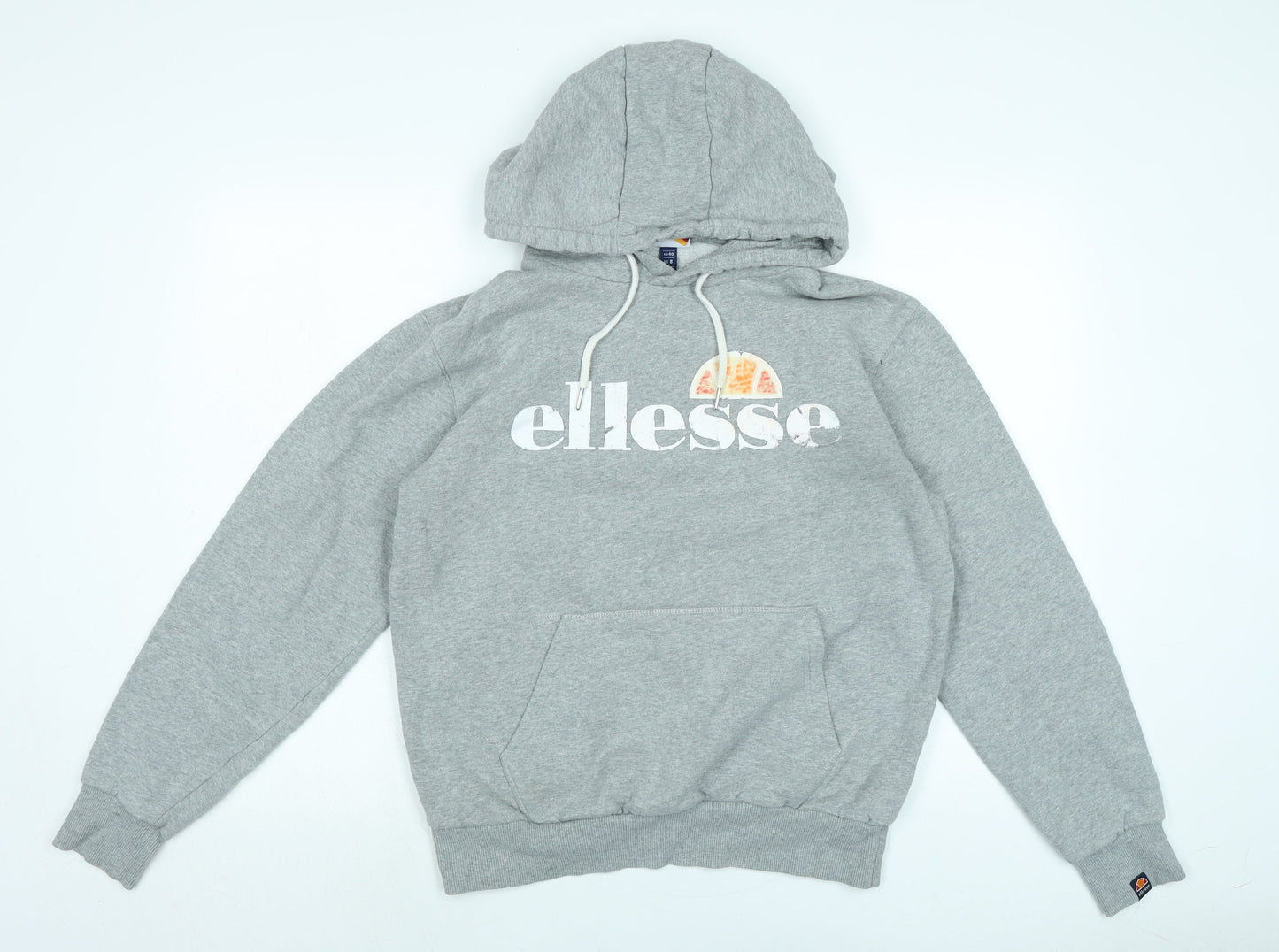ellesse Womens Grey Cotton Pullover Hoodie Size 12 - Ellesse