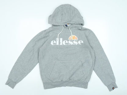 ellesse Womens Grey Cotton Pullover Hoodie Size 12 - Ellesse