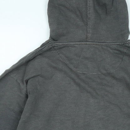 DENIM SEVENTY THREE Mens Grey Cotton Pullover Hoodie Size S - Denim Seventy three