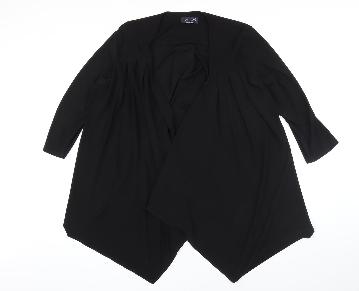 Saloos Womens Black Jacket Blazer Size XL
