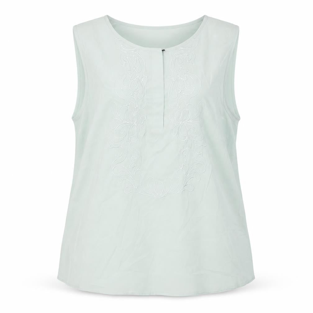 Womens UK Size 18 H&M Green Tunic Blouse