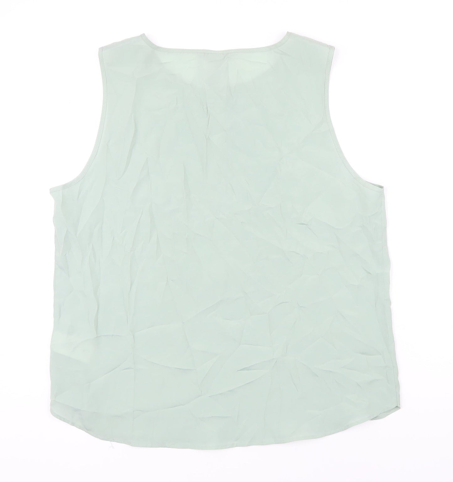 Womens UK Size 18 H&M Green Tunic Blouse