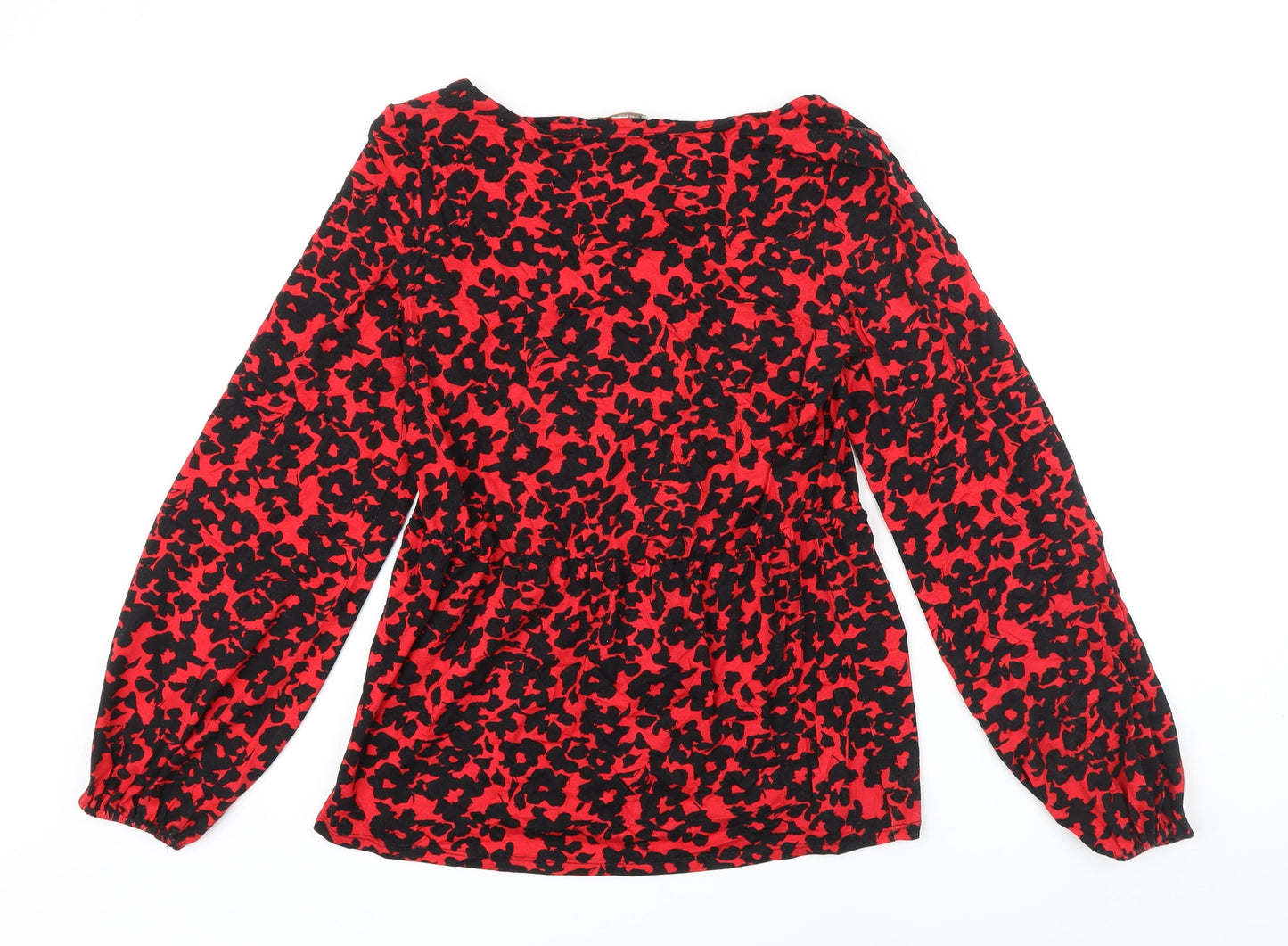 Womens UK Size S Monsoon Red Tunic Blouse