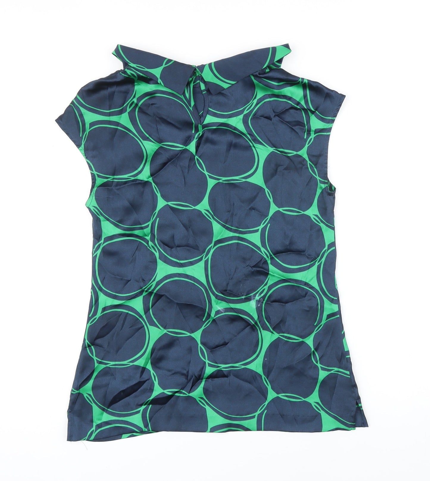Womens UK Size XL Clements Ribeiro Green Tunic Blouse