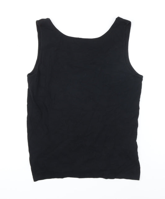 Womens UK Size XL ESMARA Black Basic T-Shirt