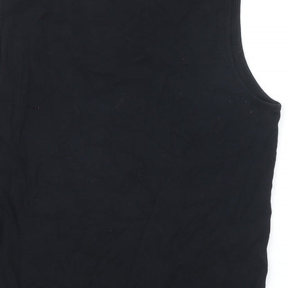 Womens UK Size XL ESMARA Black Basic T-Shirt