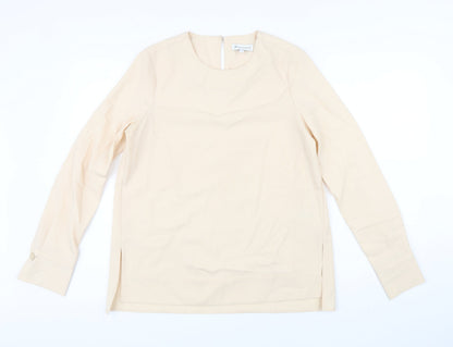 Womens UK Size 8 Warehouse Beige Tunic Blouse