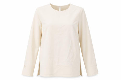 Womens UK Size 8 Warehouse Beige Tunic Blouse