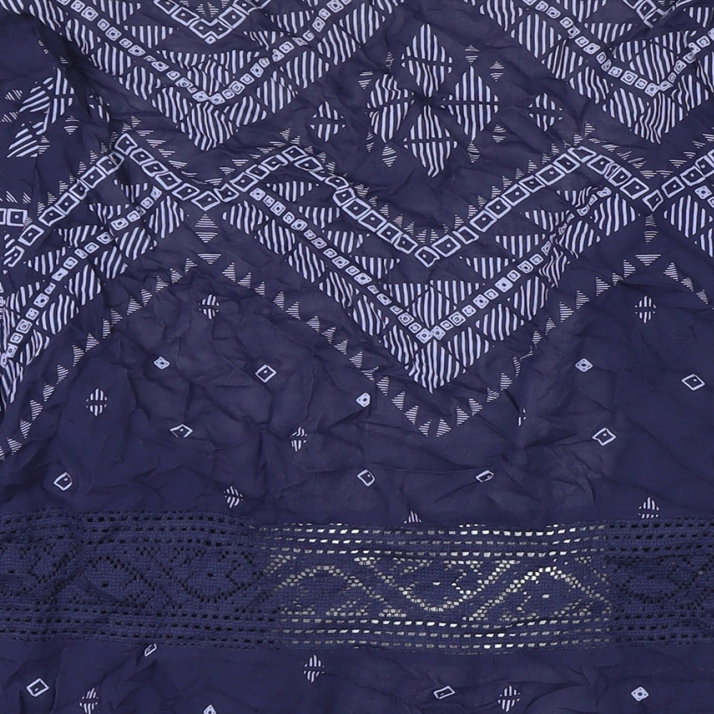 Womens UK Size 8 M&S Blue Kimono Coat