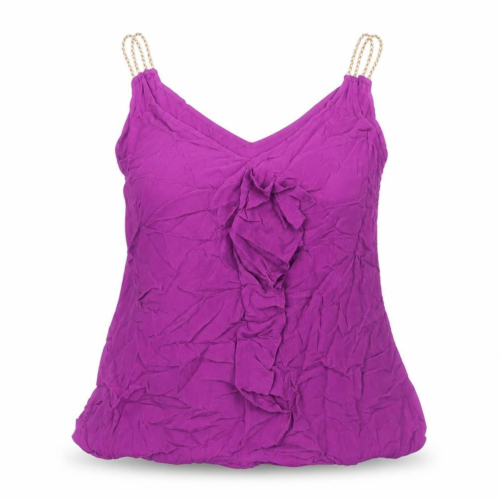 Womens UK Size 10 BiBA Purple Camisole Blouse