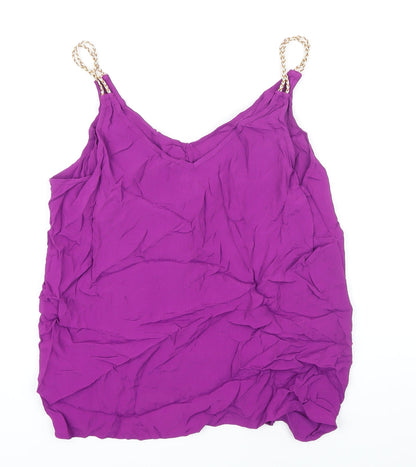Womens UK Size 10 BiBA Purple Camisole Blouse