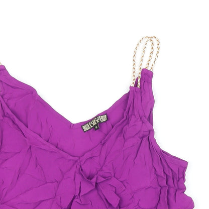 Womens UK Size 10 BiBA Purple Camisole Blouse