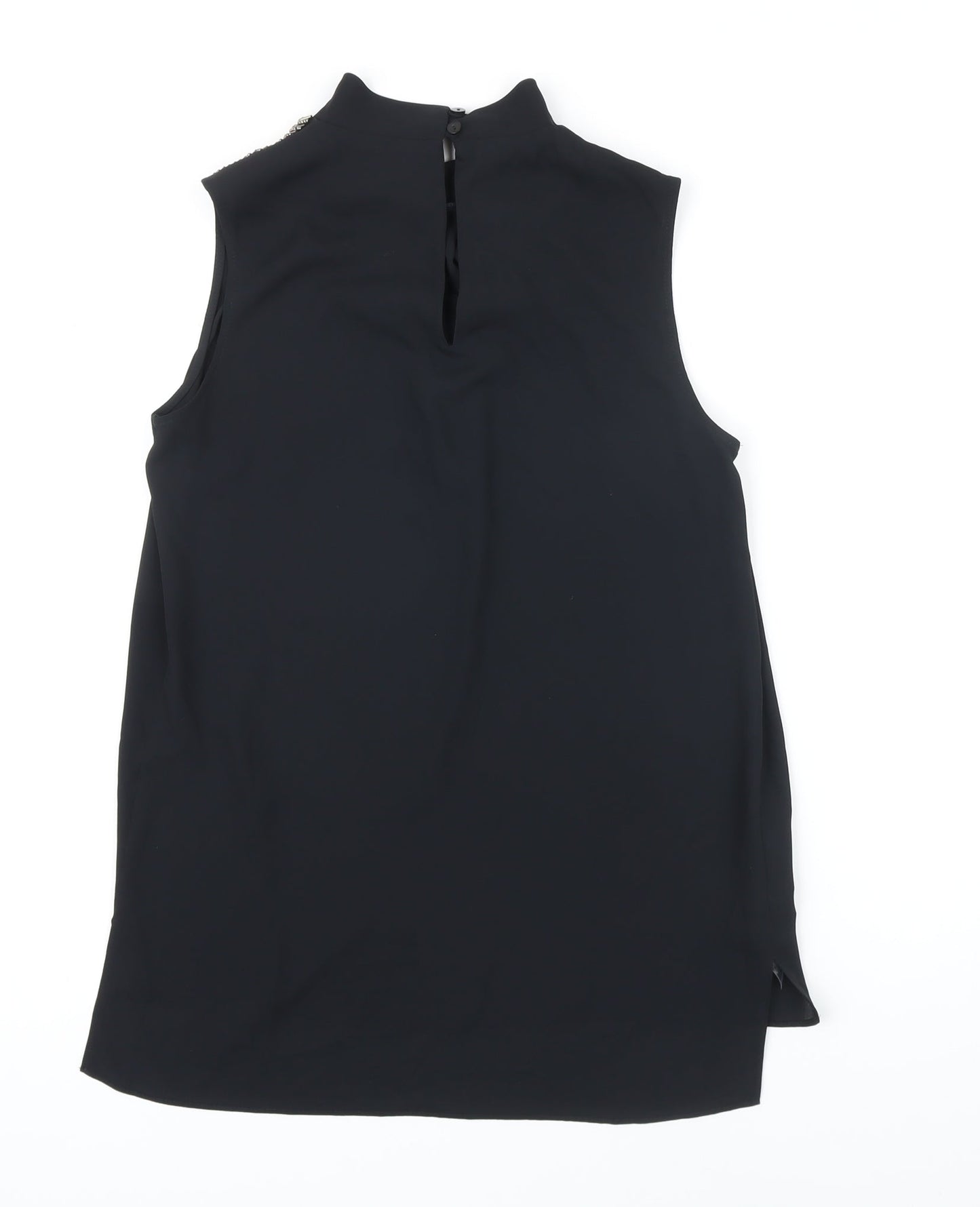 Womens UK Size 6 NEXT Black Tunic Blouse
