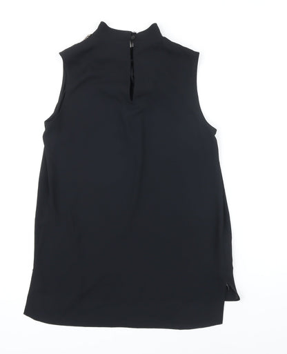 Womens UK Size 6 NEXT Black Tunic Blouse