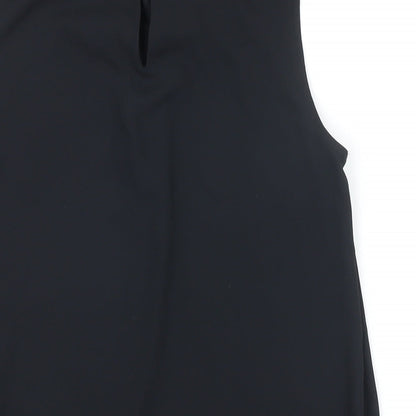 Womens UK Size 6 NEXT Black Tunic Blouse