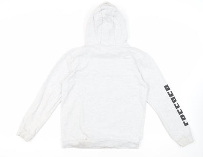 Jinx Boys Grey Cotton Pullover Hoodie Size 14-15 Years Pullover - Minecraft