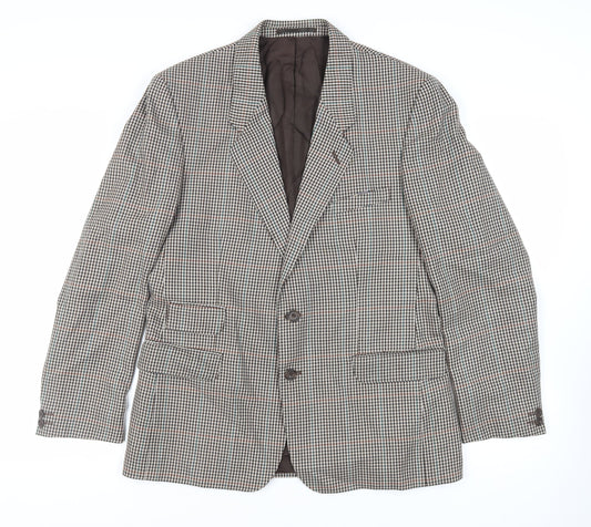 Mens UK Size 40 Burton Regular Brown Suit Jacket