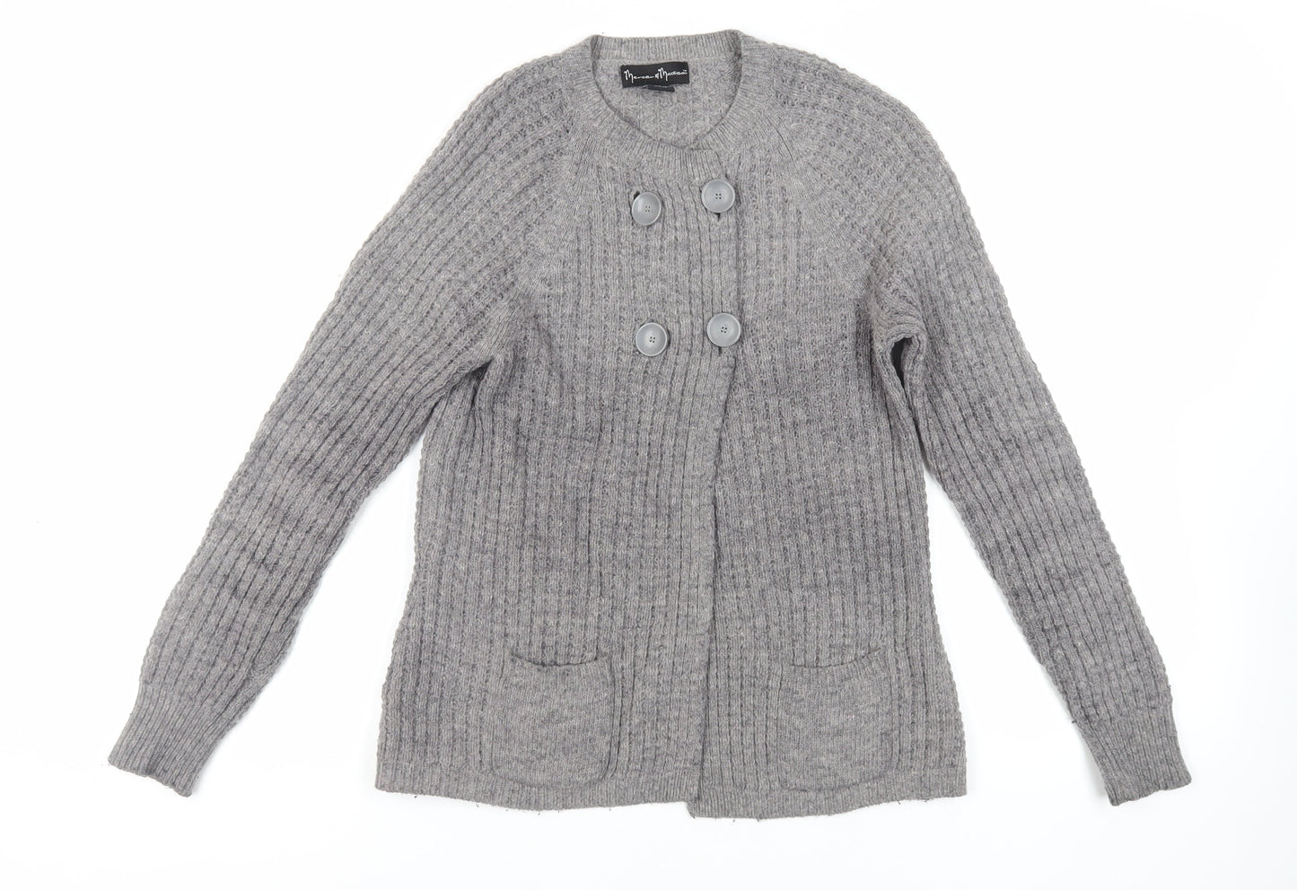 Womens UK Size S Mercer & Madison Grey Cardigan Jumper