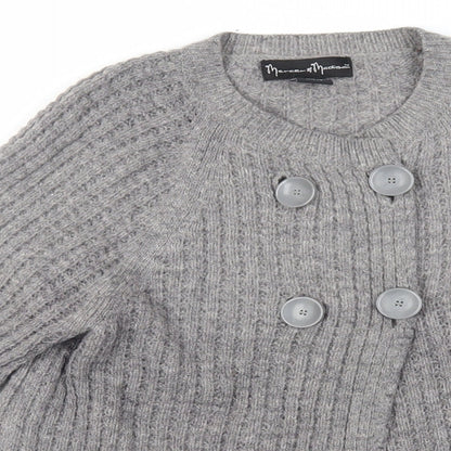 Womens UK Size S Mercer & Madison Grey Cardigan Jumper