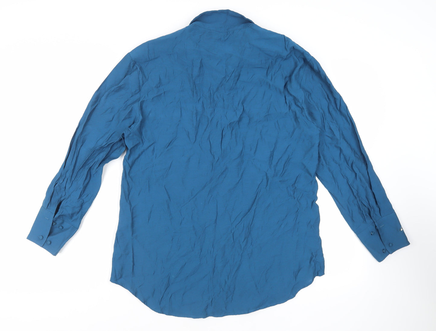 Womens UK Size 12 NEXT Blue Tunic Button-Up