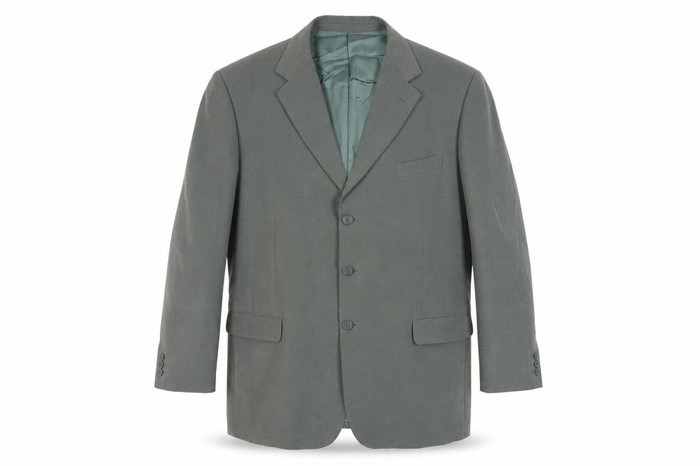 Marks & Spencer Mens Green Polyester Jacket Blazer Size 46 Regular