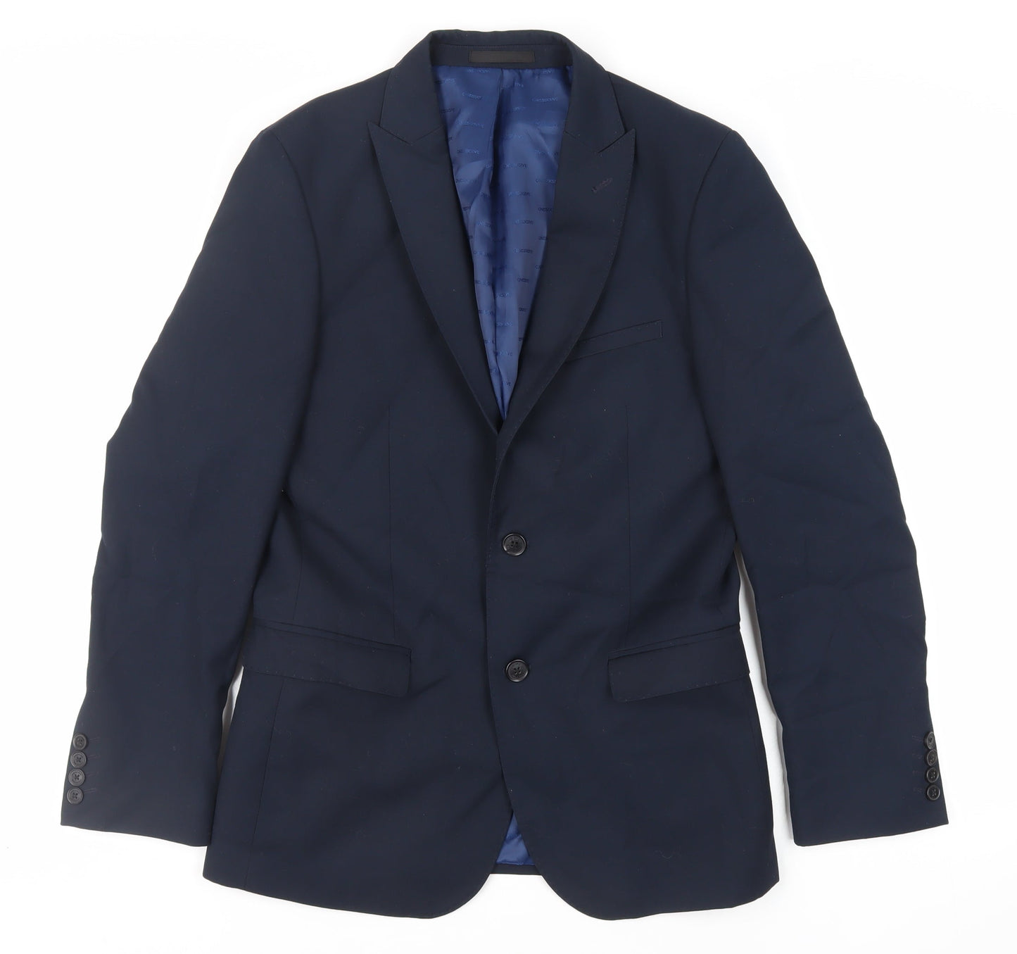 Mens UK Size 38 OneSix5ive Regular Blue Suit Jacket