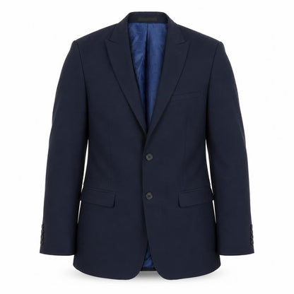 ONESIX5IVE5ive Mens Blue Polyester Jacket Suit Jacket Size 38 Regular